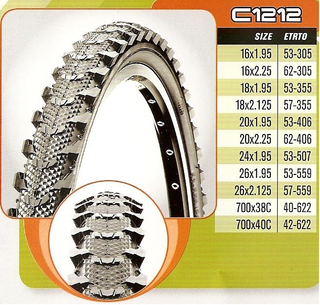 Plášť CST 18x1,95 C-1212 černý - drát