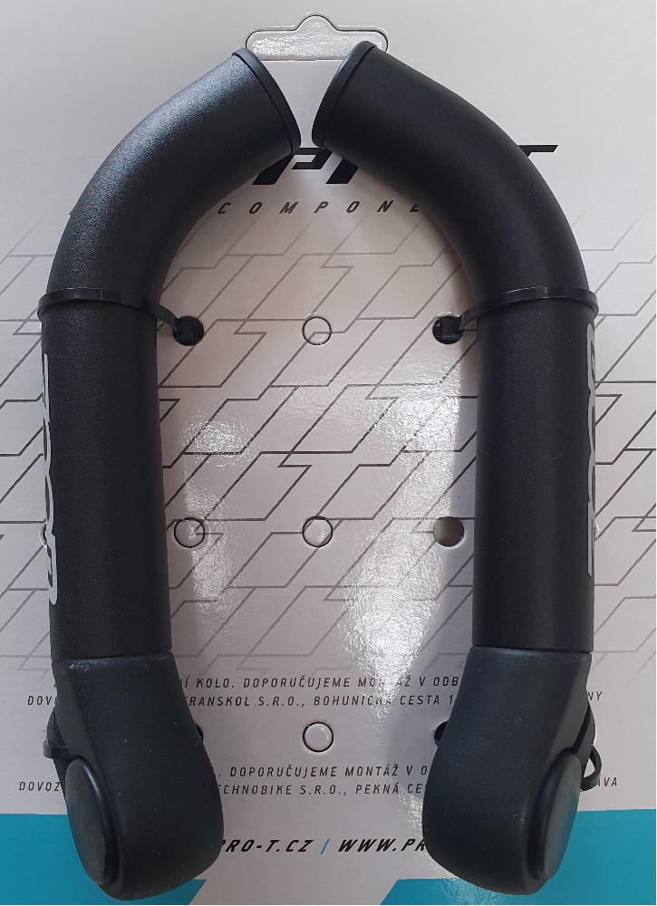 rohy UNO rovné svařované černé 13cm