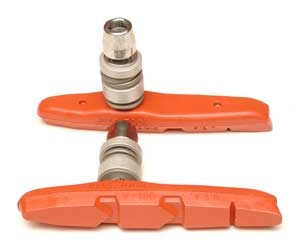 Brzdové špalky KOOLSTOP T2 V-Brake salmon Thinline