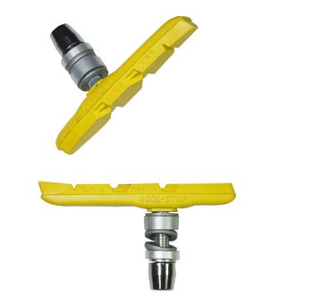 Brzdové špalky KOOLSTOP T2 V-Brake yellow Thinline