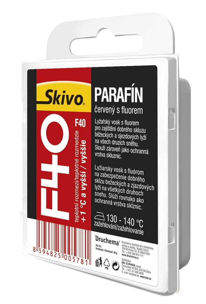 vosk SKIVO parafín červený F40 40g